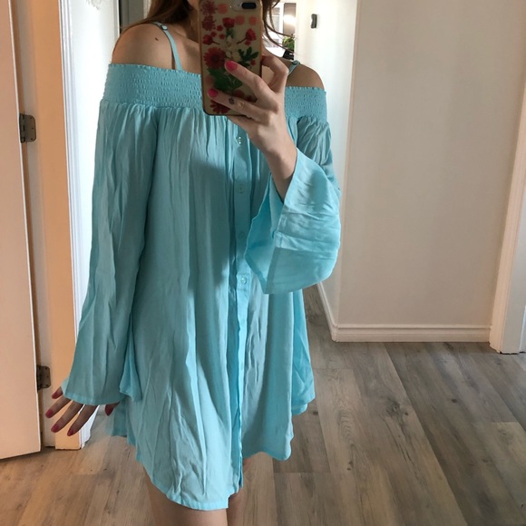 NEW! Aila Blue Gypsy Mini Dress - Picture 16 of 16